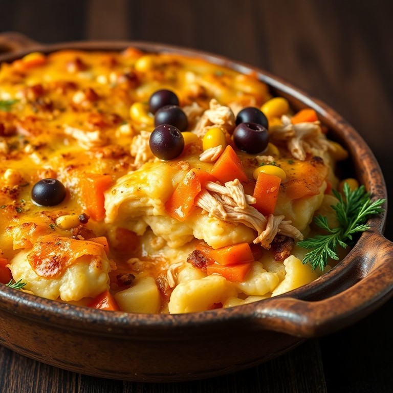 Escondidinho de Frango com Batata e Cenoura