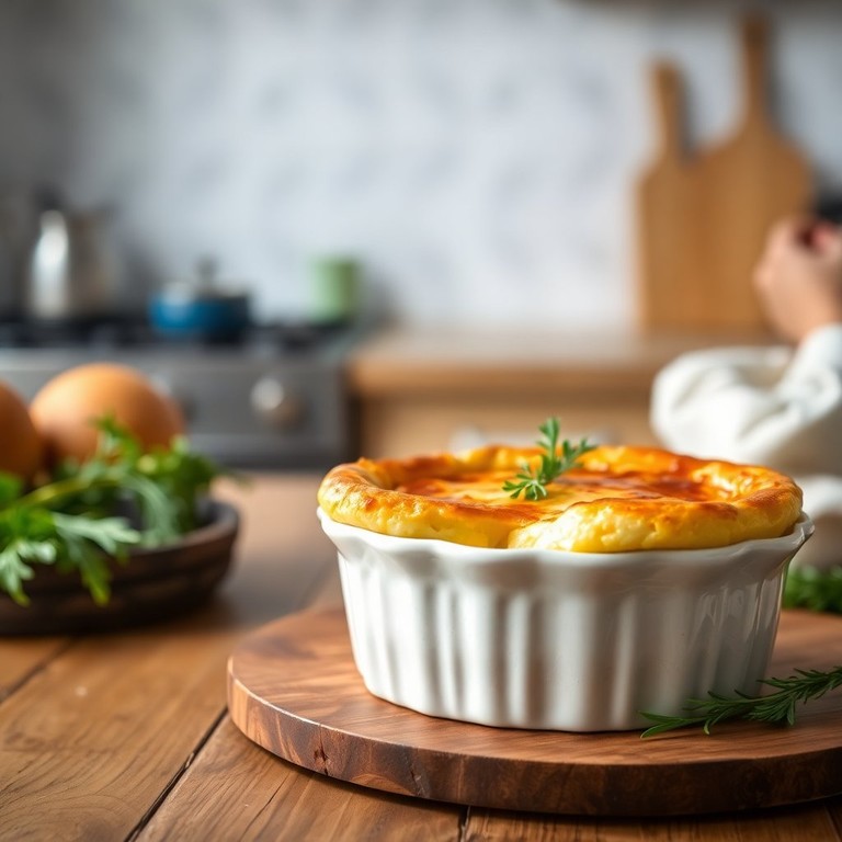 Soufflé de Fromage et Pommes de Terre