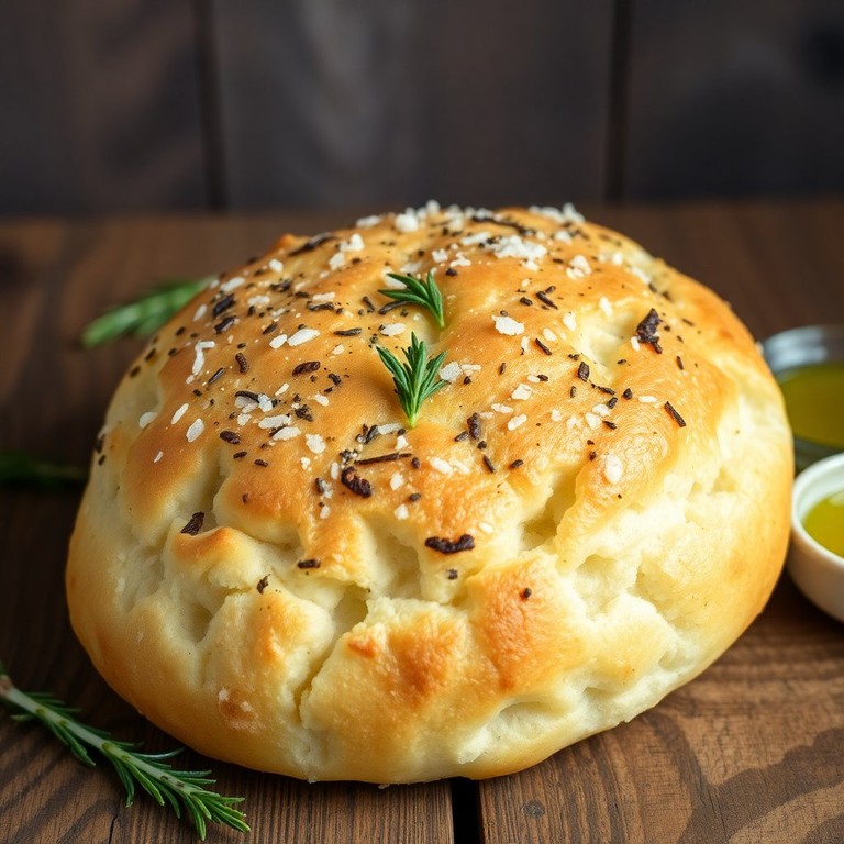 Focaccia de Ajo y Hierbas Esponjosa