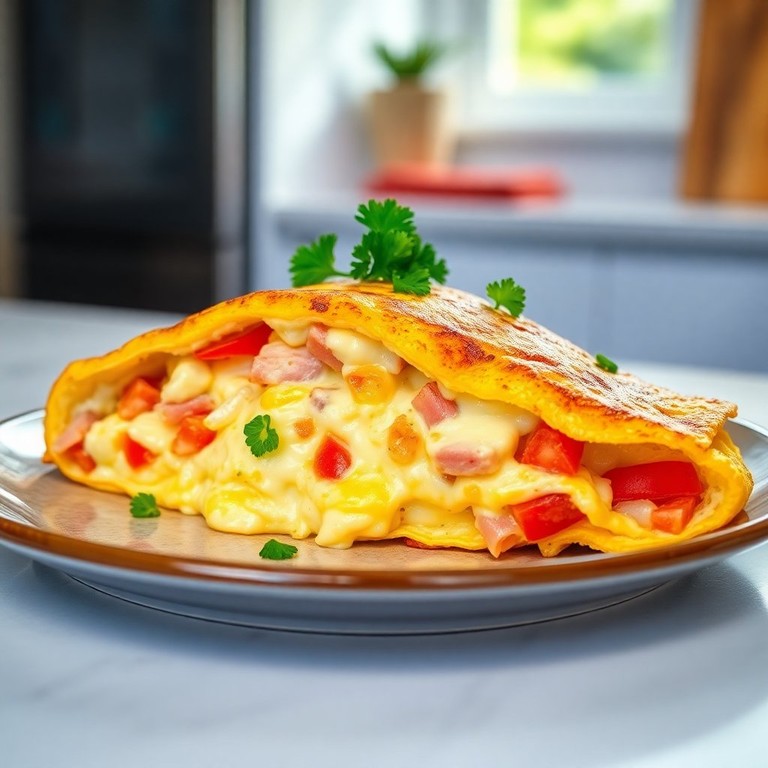 Omelete Recheada com Farinha: Sabor e Praticidade