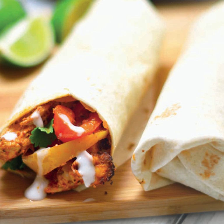 Hähnchen-Fajitas mit würzigen Röstkartoffeln