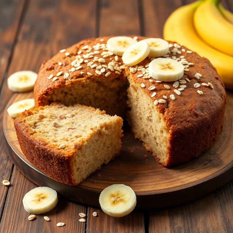 Bolo de Banana com Aveia e Ovos