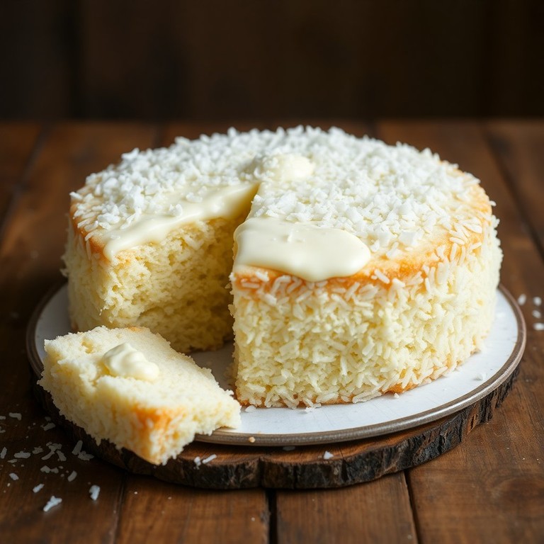 Bolo de Coco Cremoso com Leite Condensado