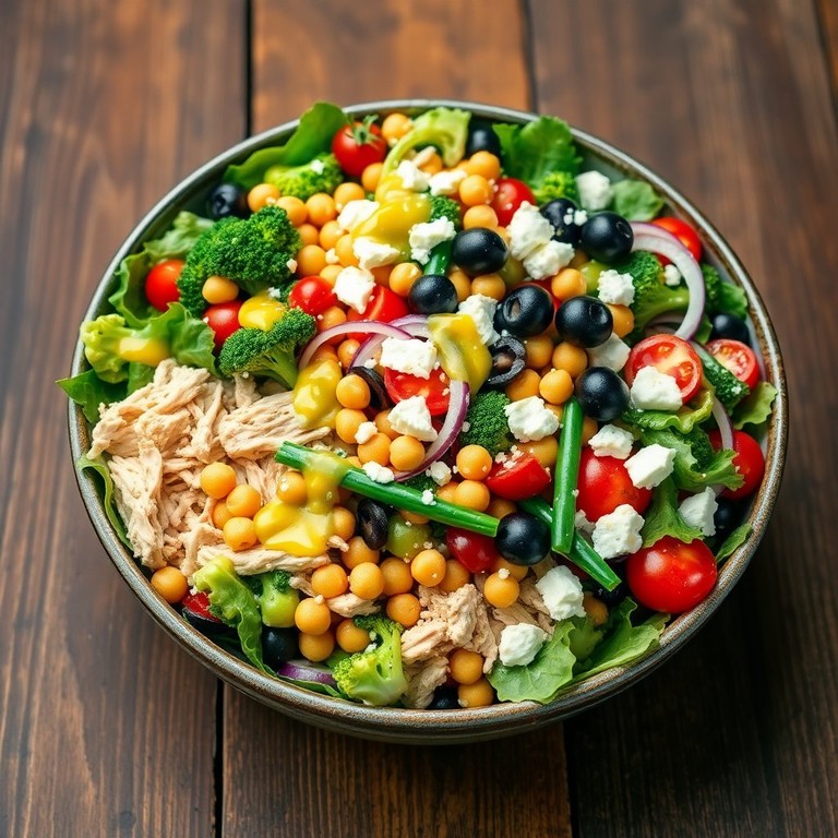Ensalada Fresca de Pollo y Garbanzos