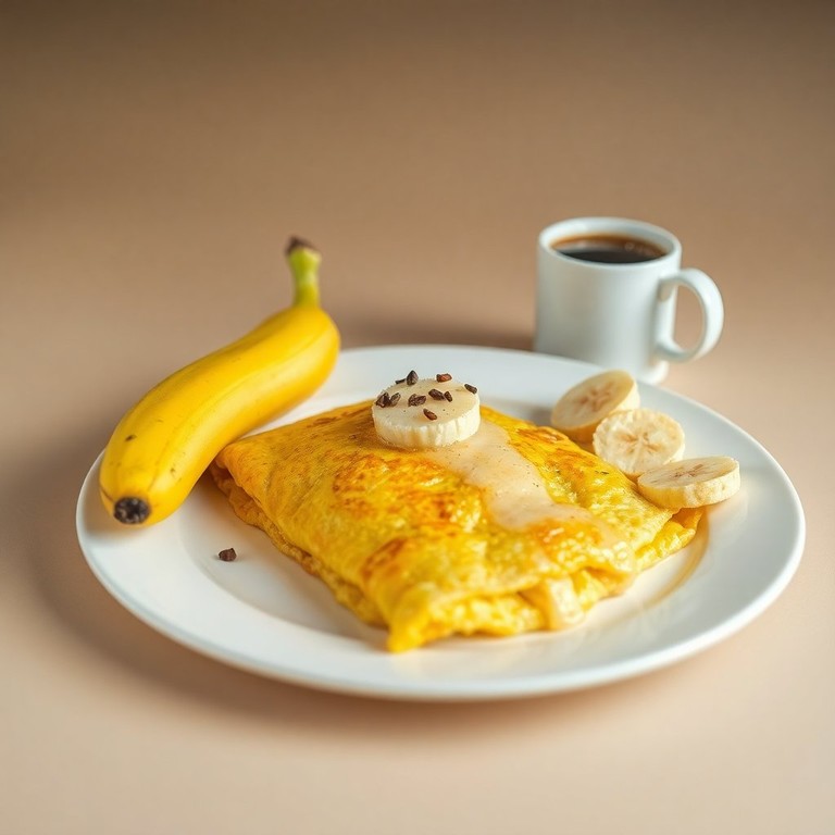 Omelete de Banana e Canela