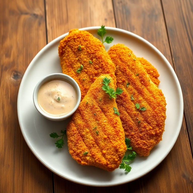 Poulet Pané Doré et Croquant