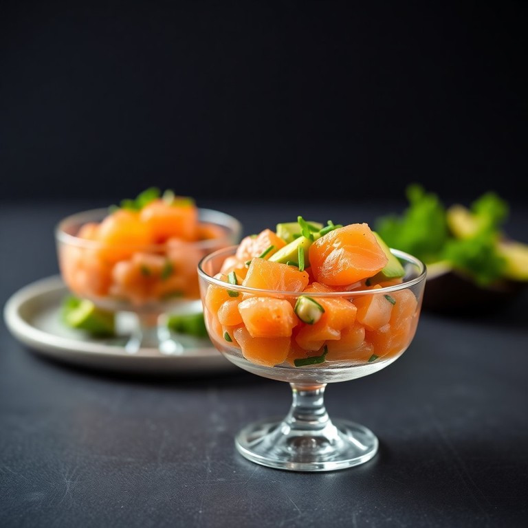 Tartare de Saumon Fumé à l'Érable et Avocat