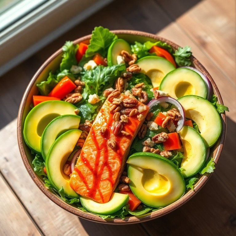 Salade de Saumon Fumé à l'Érable et Avocat