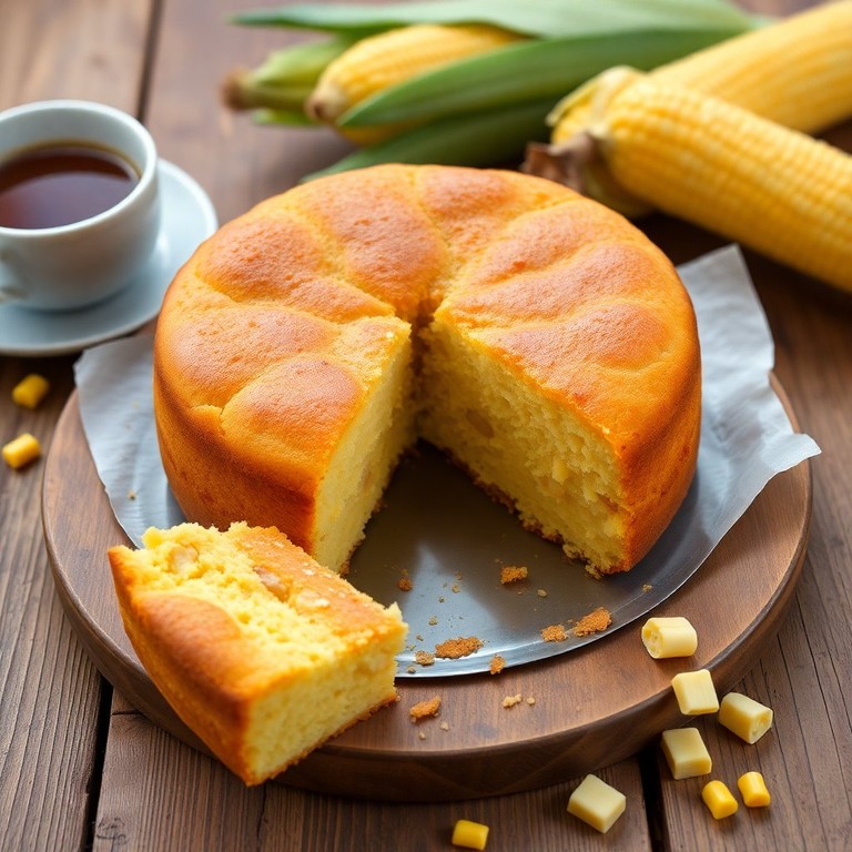 Bolo de Milho Verde com Leite Condensado
