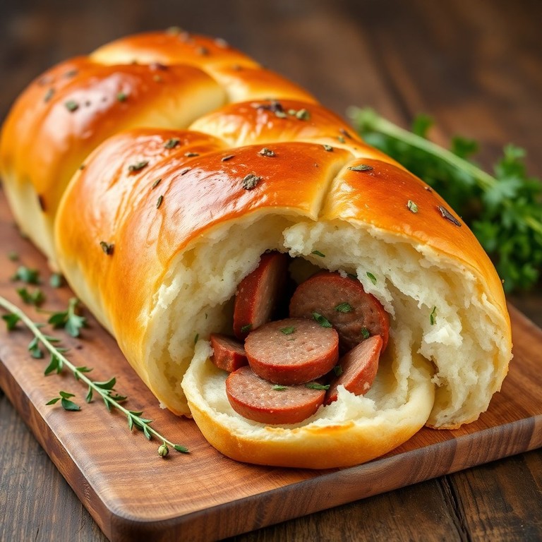 Pão de Salsicha com Orégano