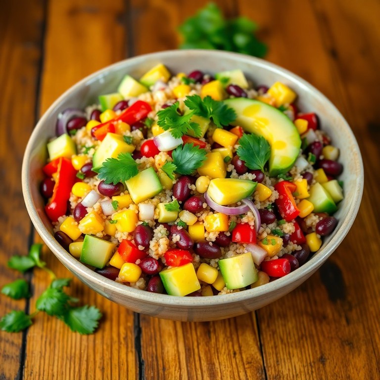 Ensalada Colorida de Alubias Rojas y Quinoa