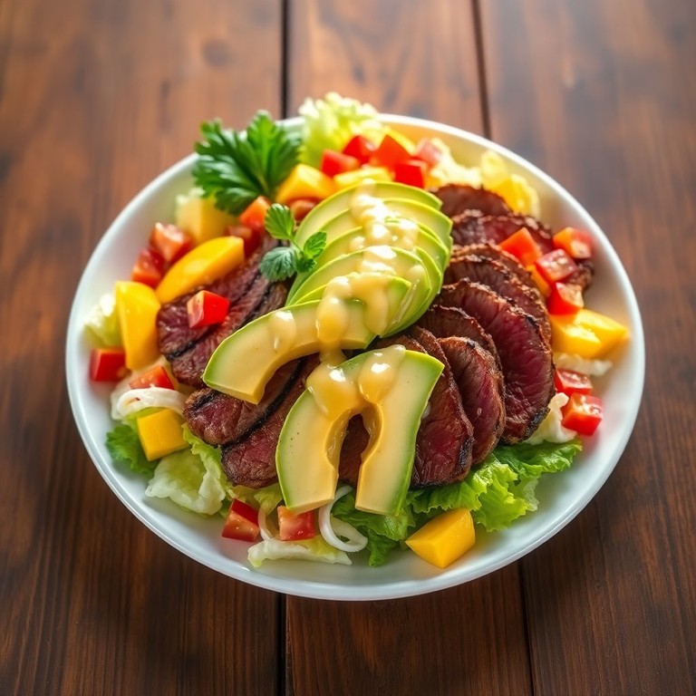 Tropical Steak Salad with Mango and Avocado