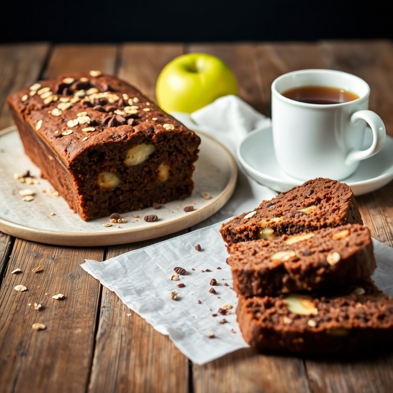 Bolo de Cacau e Maçã com Aveia