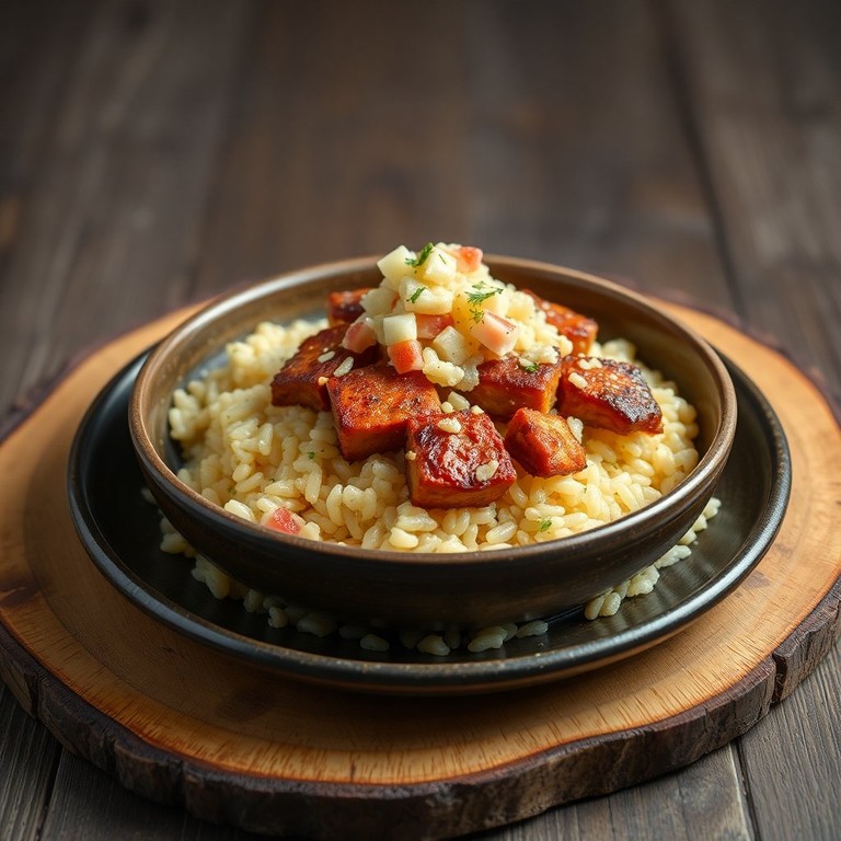 Alheira Recheada com Arroz e Queijo