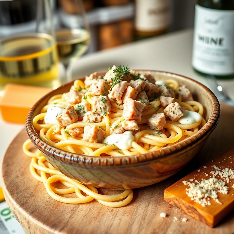 Pasta Cremosa con Yogur Griego y Atún