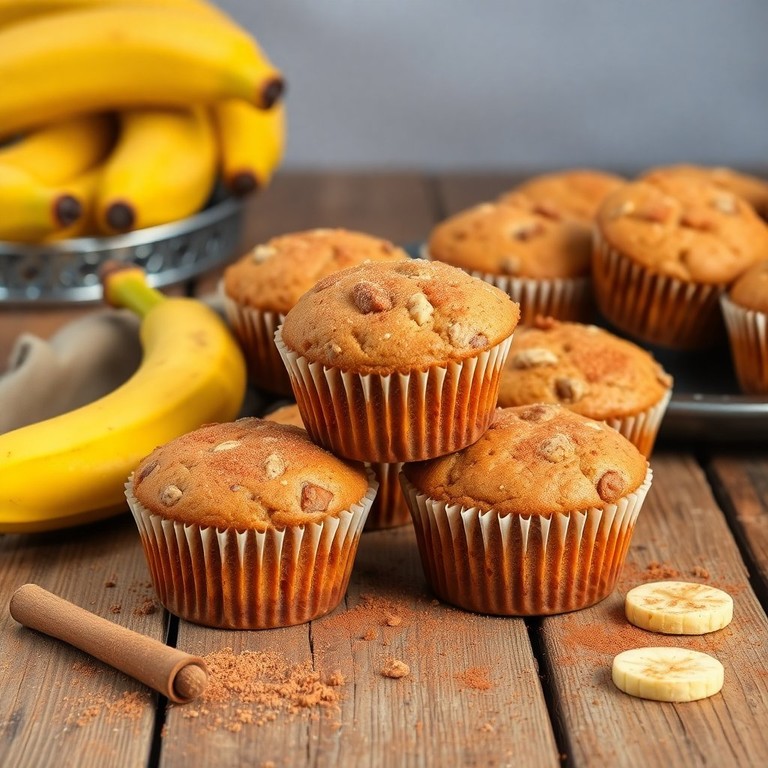 Muffin de Banana com Whey e Canela