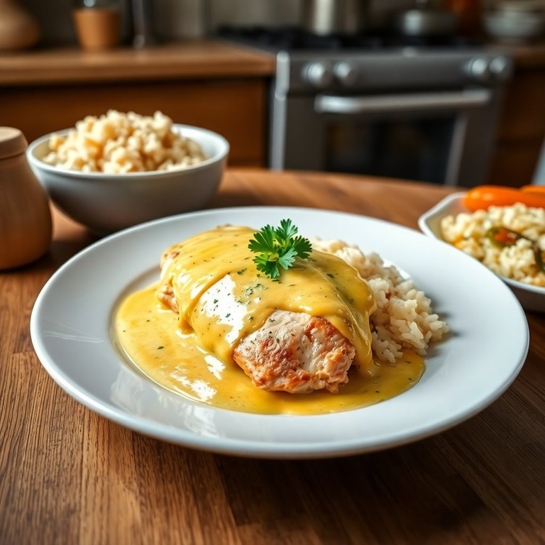 Peito de Frango com Creme de Leite e Mostarda