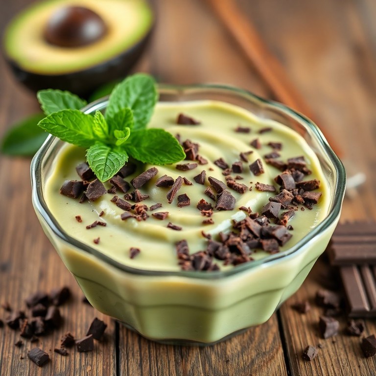 Pudim de Abacate com Whey e Chocolate