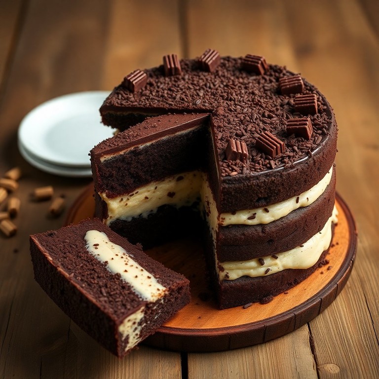 Bolo de Chocolate Cremoso com Recheio de Creme de Leite