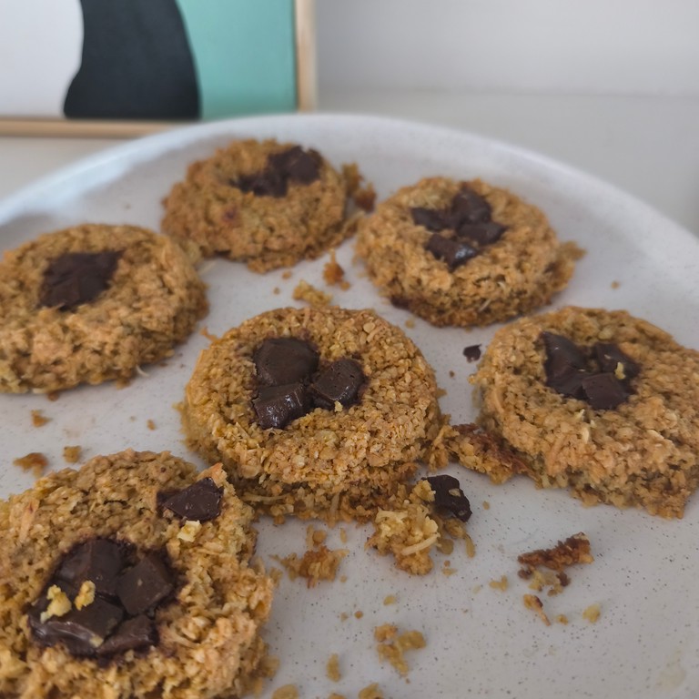 Galletas de Avena, Chocolate y Coco Sin Gluten