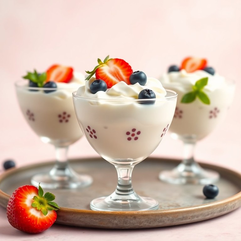 Нежный творожный десерт с сгущенкой и сливками