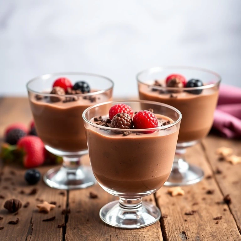 Mousse de Chocolate do Padre com Creme de Leite - Mr. Cook