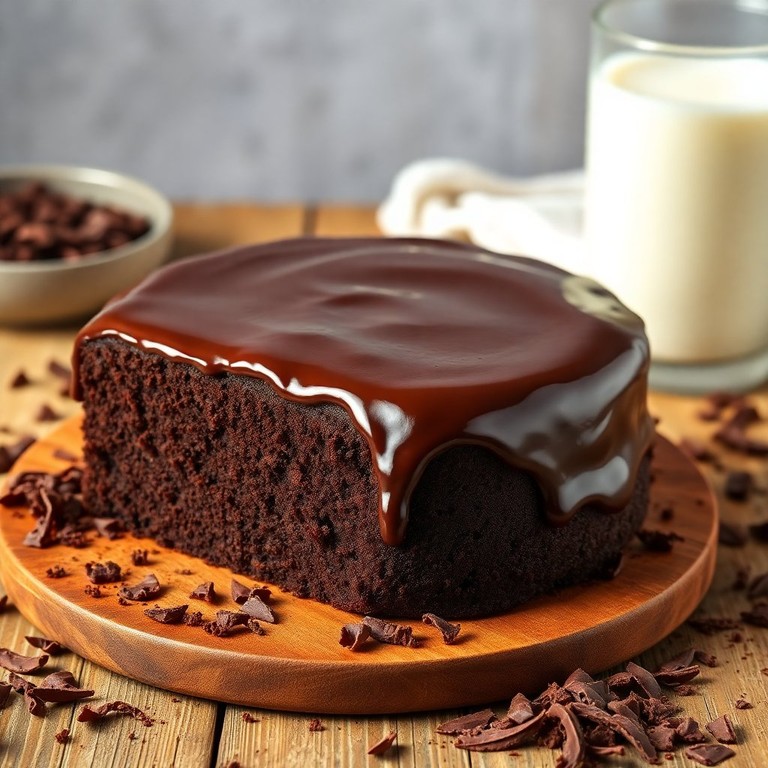 Bolo de Chocolate Molhadinho com Leite