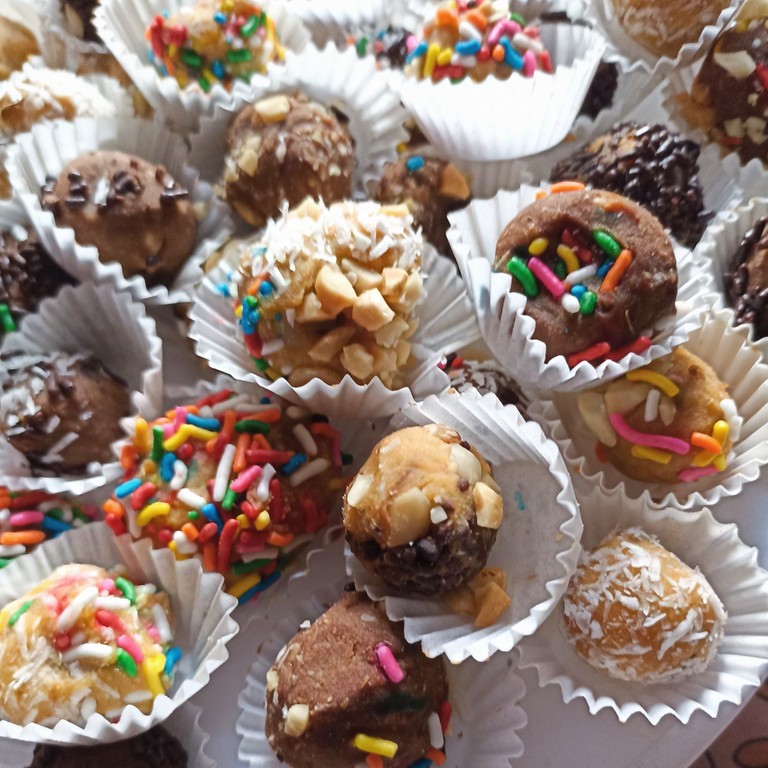 Trufas Energéticas de Batata, Coco y Cacao
