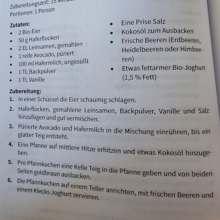 Leinsamen-Pfannkuchen