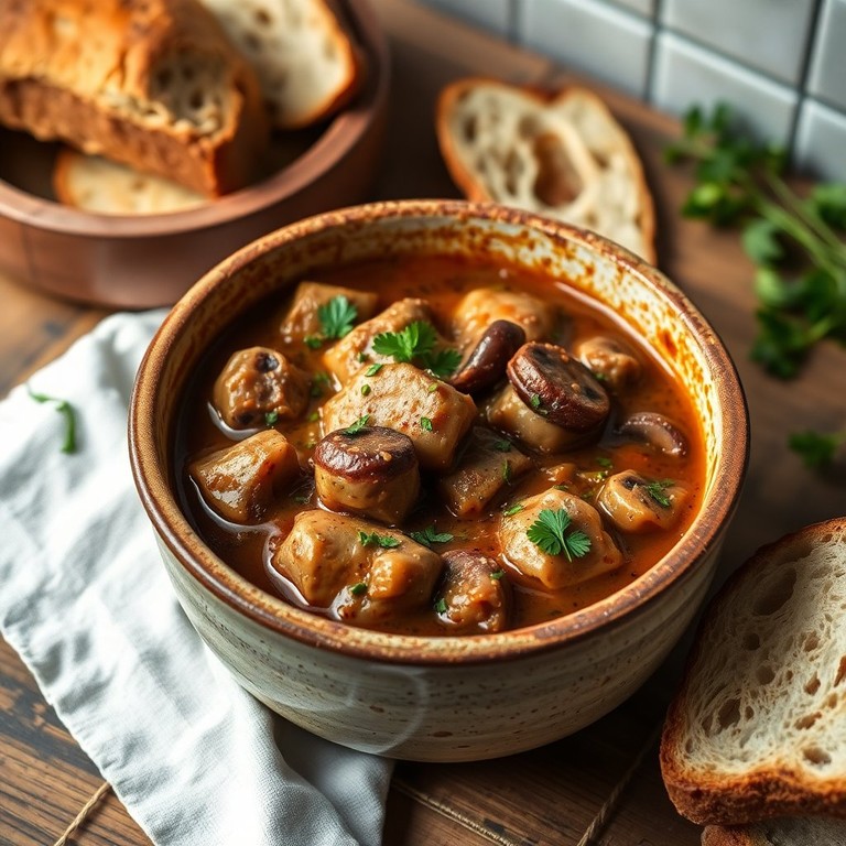 Ragoût de Veau aux Champignons et Herbes