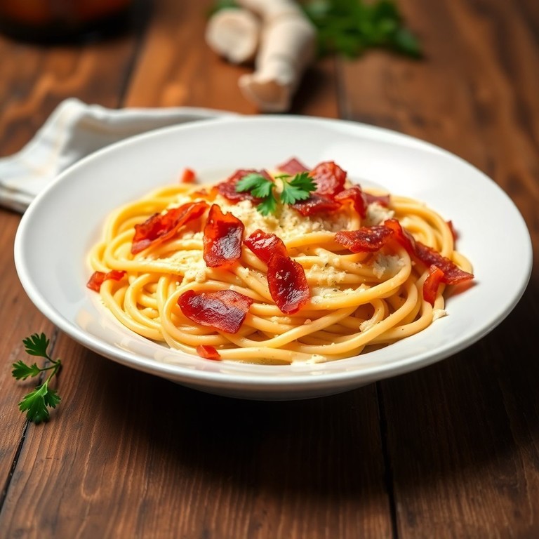 Pasta Carbonara met Crispy Spek