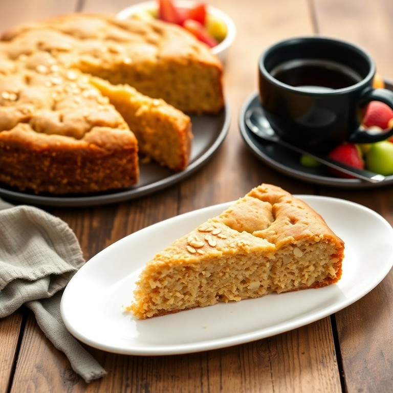 Bolo de Fubá com Farelo de Aveia
