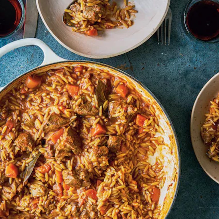 Lamb giouvetsi (Greek stew)