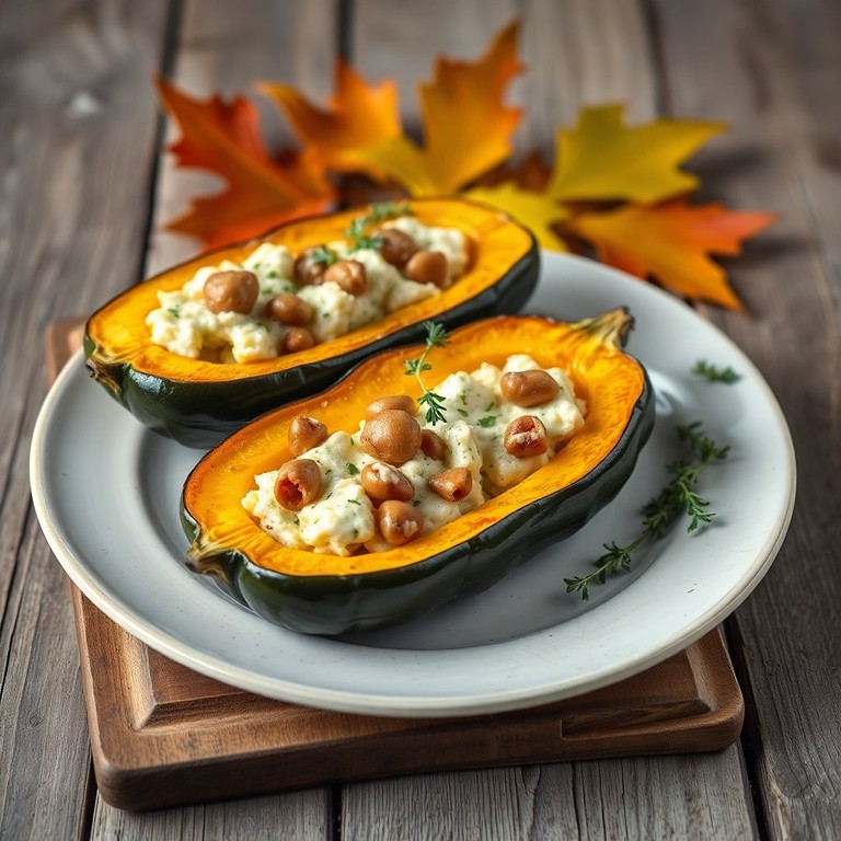 Patidou Farci aux Châtaignes et Fromage de Chèvre