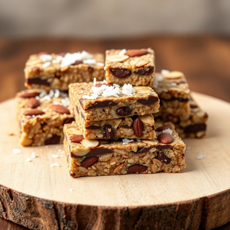 Barres Céréales Chocolat, Amandes et Noix de Coco Énergétiques
