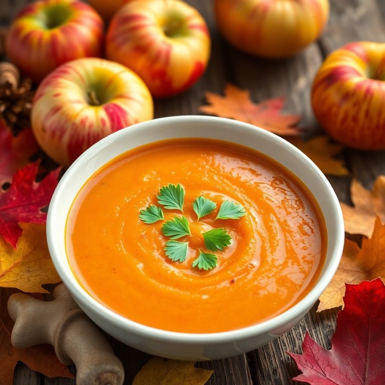 Spiced Apple and Butternut Squash Soup