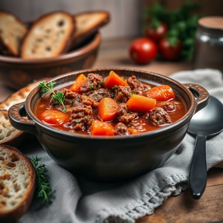 Ragoût de Viande Hachée aux Tomates et Carottes