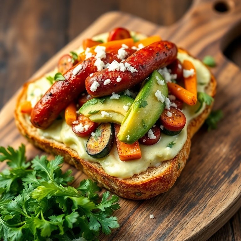 Tartine Méditerranéenne aux Avocats et Merguez