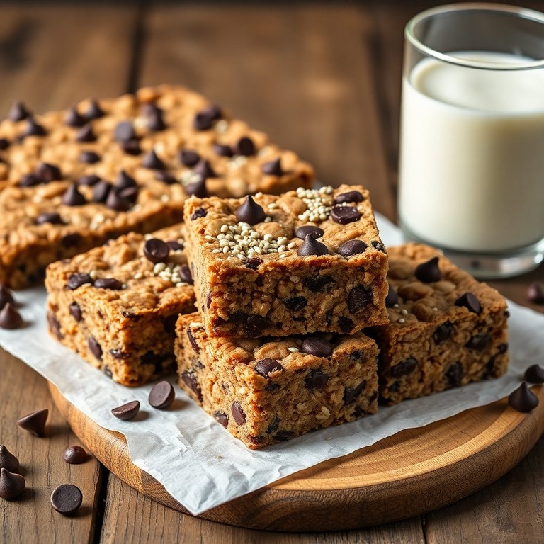 Chewy Chocolate Chip Oatmeal Protein Bars