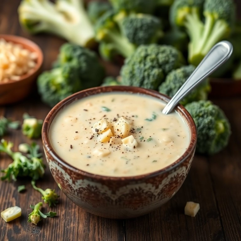Sopa Cremosa de Brócoli y Queso
