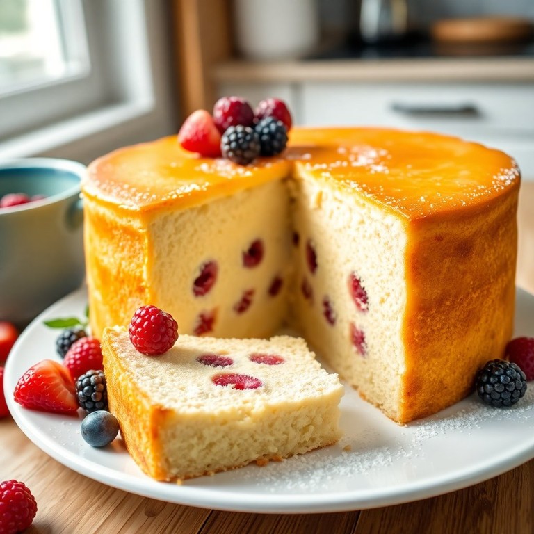 Creamy Quark and Whey Protein Cake