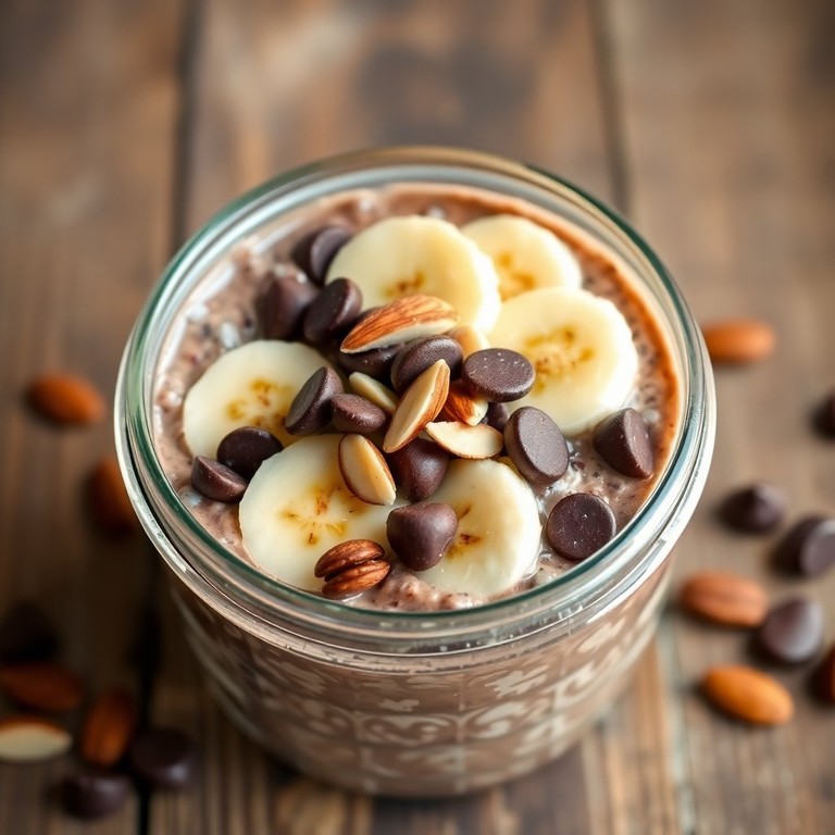 Decadent Chocolate Almond Overnight Oats