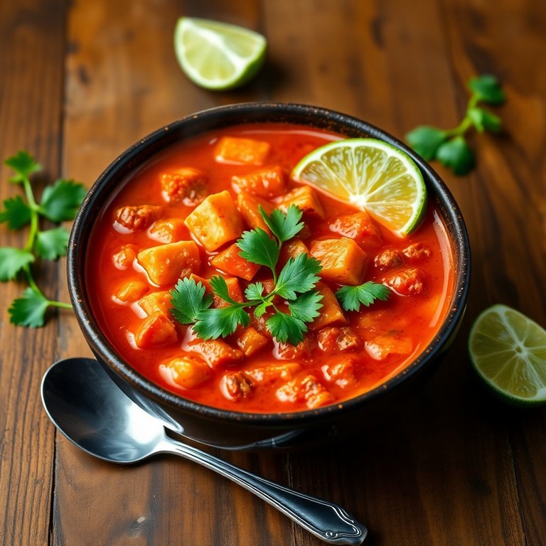 Spicy Sriracha Tomato Chili Soup
