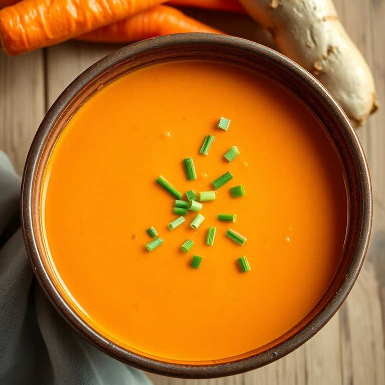 Soupe de Carottes Crémeuse au Gingembre