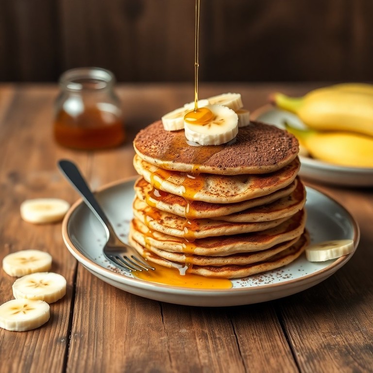 Panqueca de Banana com Achocolatado