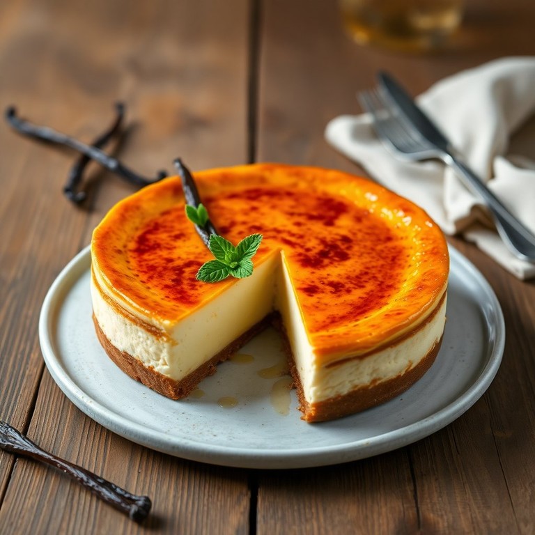 Cheesecake Crème Brûlée à la Vanille Bourbon