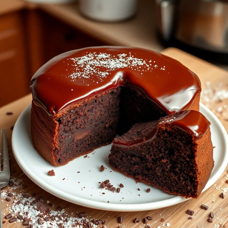 Bolo de Chocolate Fofinho com Cobertura Cremosa