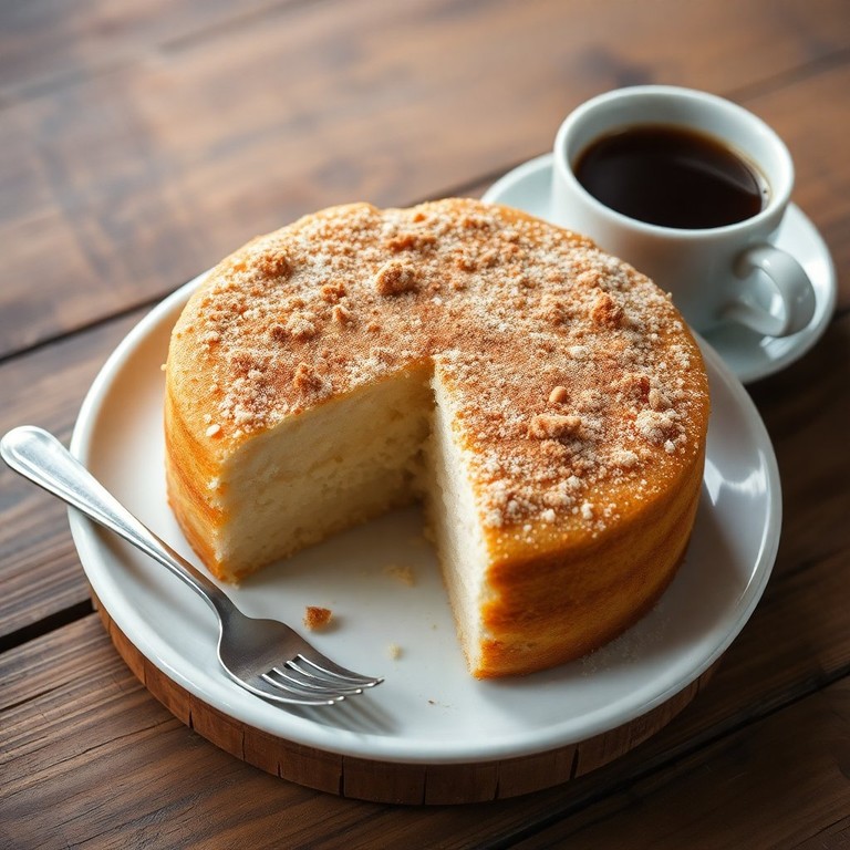 Bolo de Polvilho Doce com Cobertura de Açúcar