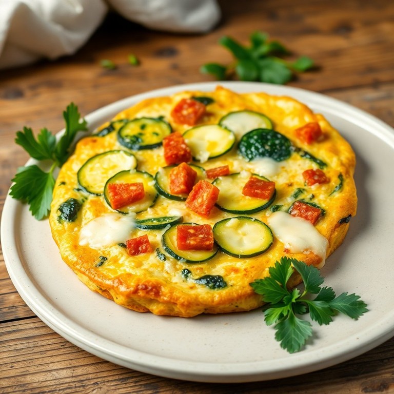 Courgette en Chorizo Frittata
