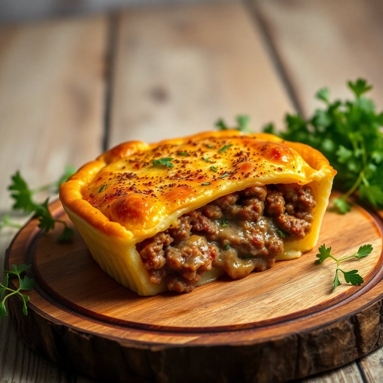 Torta de Batata com Carne Moída e Temperos